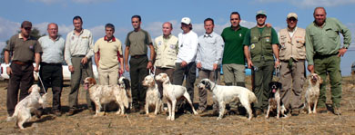 Iván García y su perra «Tessy» campeones de la I Copa Ibérica de caza San Huberto