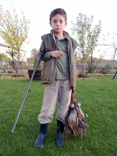 El joven cazador Aitor Intxausti