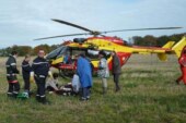 Un cazador sufre un desmayo en su puesto de pase y es trasladado en helicóptero