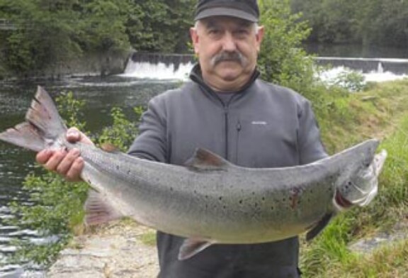 El beratarra José Mari Mitxelena pescó el primer salmón