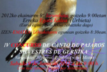Jilgueros, pardillos y mixtos en el IV Concurso de Canto de Pájaros Silvestres de Gernika