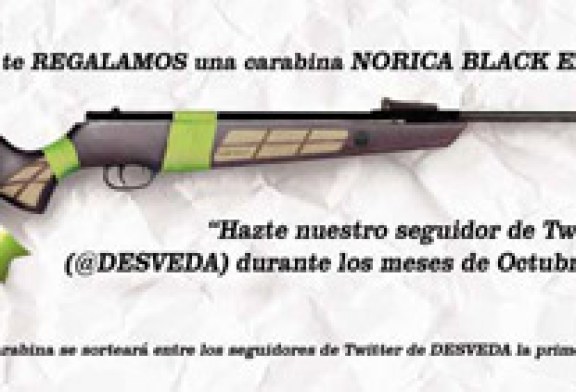 ¿Quieres ganar una carabina Norica Black Eagle por la cara?