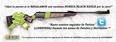 ¿Quieres ganar una carabina Norica Black Eagle por la cara?