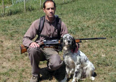 José Manuel Cobo, campeón cántabro de caza menor con perro