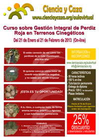 Ciencia y Caza organiza el Curso sobre Gestión Integral de Perdiz Roja en Terrenos Cinegéticos