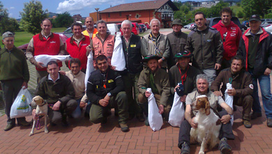 Gran participación en el concurso social bizkaino de perros de muestra