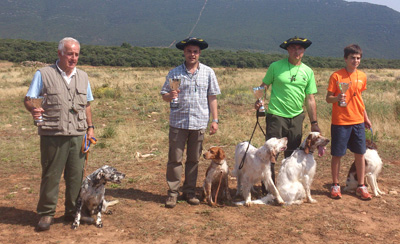 Víctor Viles e Iker Cenzual, campeones guipuzcoanos de perros de muestra