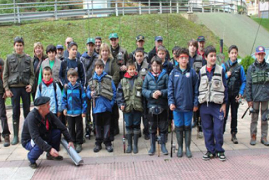 Los pescadores más jóvenes se dieron cita en el Campeonato de Bizkaia de Salmónidos