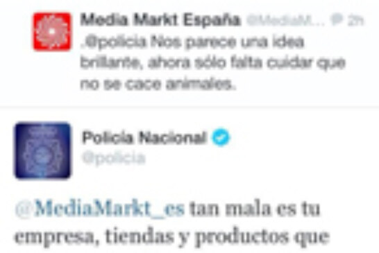 Jóvenes por la Caza critica el posicionamiento anticaza de la empresa Media Markt en su perfil de Twitter