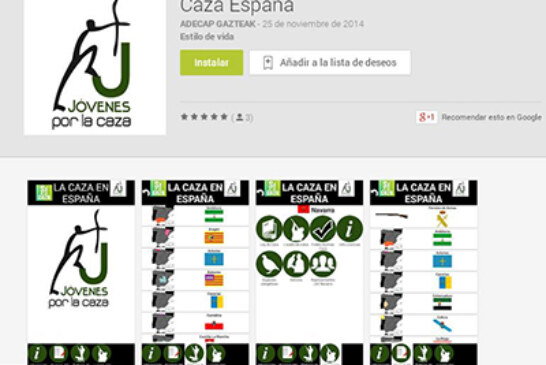 J??VENES POR LA CAZA lanza ???Caza en España???, una aplicación gratuita de gran utilidad para los cazadores