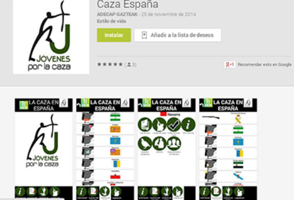 J??VENES POR LA CAZA lanza ???Caza en España???, una aplicación gratuita de gran utilidad para los cazadores