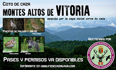 Nueva temporada en el coto Montes Altos de Vitoria