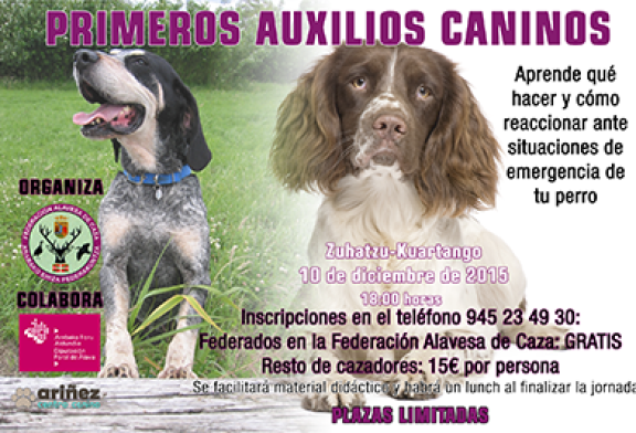 Jornada sobre primeros auxilios caninos en Kuartango