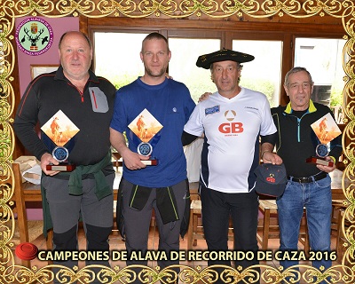 Juan Gardeazabal, campeón de Álava de recorridos de caza