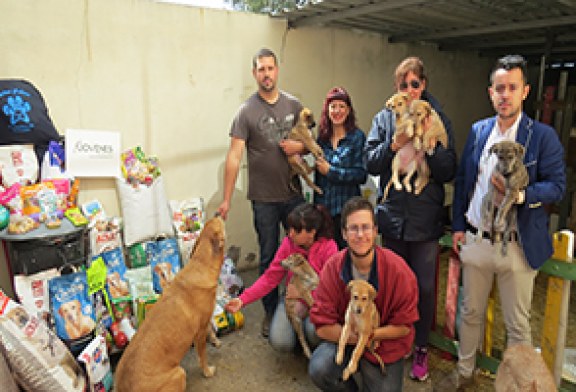 ???Jóvenes por la caza??? finaliza con gran éxito su campaña benéfica solidaria por los perros abandonados