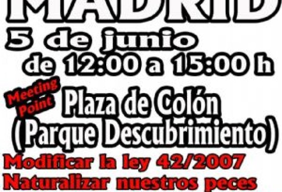 Manifestación en defensa de la Pesca y la Caza