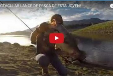 ¡ESPECTACULAR LANCE DE PESCA DE ESTA JOVEN!