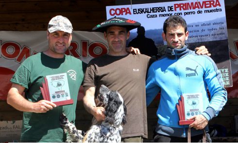 Éxito de la «I Copa de Euskalherria de caza menor con perro» celebrada en Arriola (Alava)