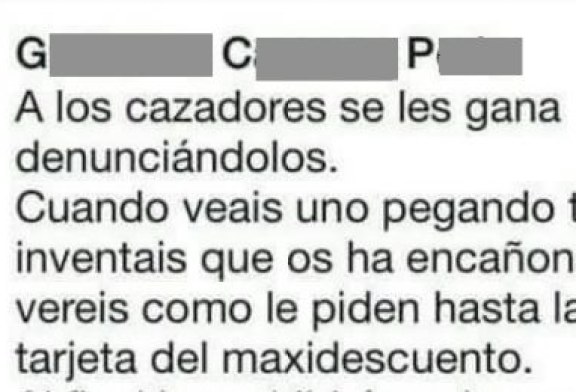 LA ONC DENUNCIA ANTE LA FISCALÍA A UN INDIVIDUO QUE INCITABA A DENUNCIAR FALSAMENTE A LOS CAZADORES