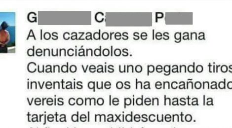 LA ONC DENUNCIA ANTE LA FISCALÍA A UN INDIVIDUO QUE INCITABA A DENUNCIAR FALSAMENTE A LOS CAZADORES