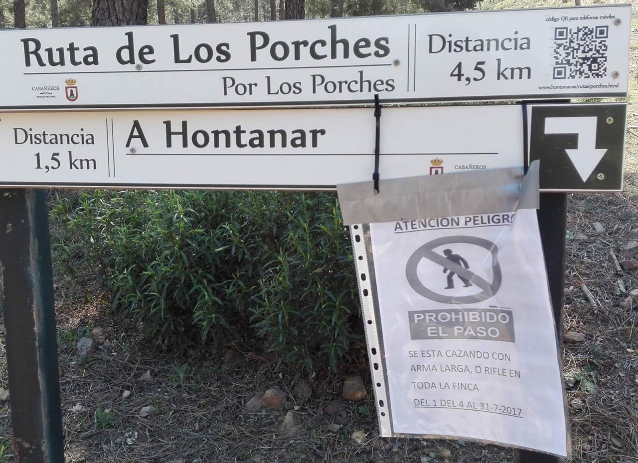 Denuncian que los cazadores prohíben usar una ruta senderista en el Parque de Cabañeros