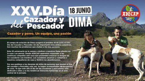 Carteles DÍA CAZADOR Y PESCADOR – Dima,18 de junio