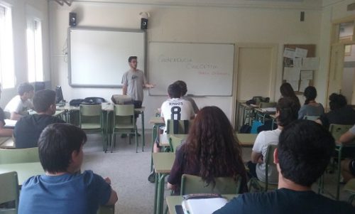 Conferencia cinegética de Jóvenes por la caza en IES de San Sebastián de los Reyes