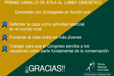 Ecologistas en Acción arremete contra la ONC concediendole el premio ATILA