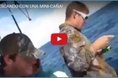 ¡PESCANDO CON UNA MINI-CAÑA!