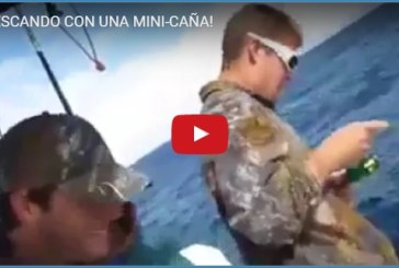 ¡PESCANDO CON UNA MINI-CAÑA!