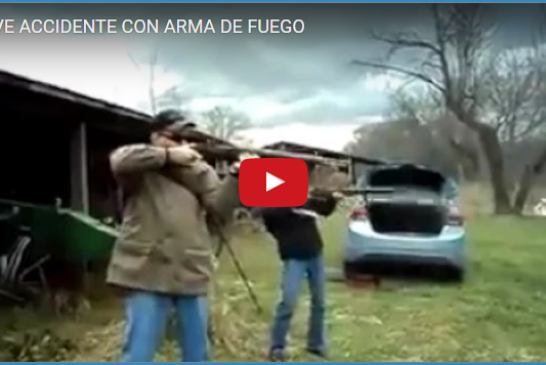 GRAVE ACCIDENTE CON ARMA DE FUEGO