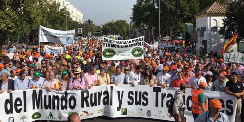 El campo protestará contra el Gobierno en las calles de Madrid