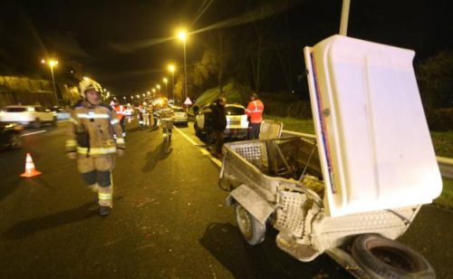 Bizkaia: Muere un perro y dos se pierden en un accidente múltiple