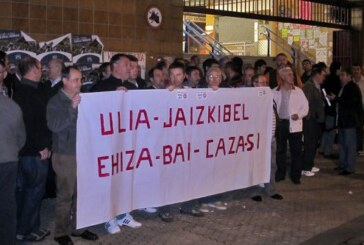 Eguzki se manifiesta en Ulia contra la sentencia del Tribunal Supremo