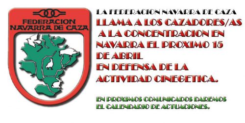 La Federación Navarra de Caza llama a los cazadores a concentrarse el 15 de abril