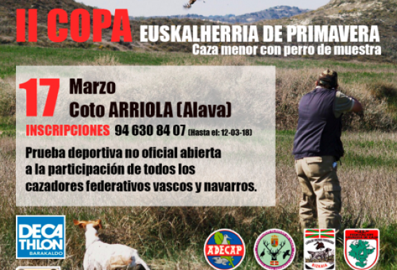 II Copa de Euskalherria de caza menor con perro