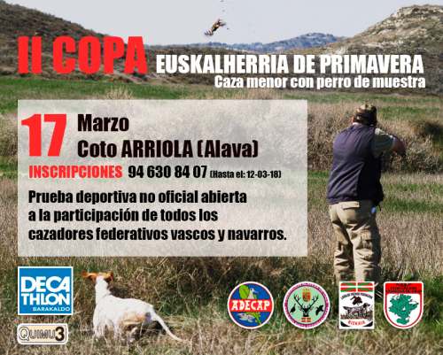 II Copa de Euskalherria de caza menor con perro