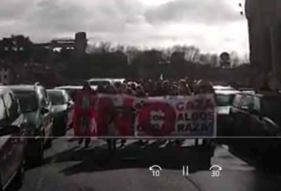 Plataforma NAC congrega a 200 personas contra la caza en Bilbao. Ver vídeo interior