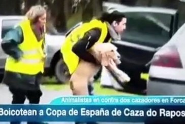 Grupos animalistas cometen acciones violentas en Copa de España de Caza del Zorro