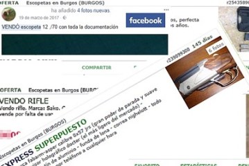 La Guardia Civil denuncia la venta de armas por internet