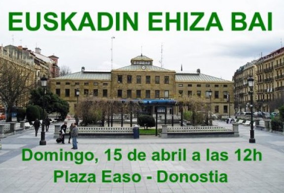 ADECAP secunda las movilizaciones del domingo en defensa de la caza de Donostia, Bilbao e Iruña (+ vídeo)