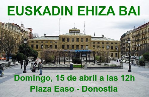 ADECAP secunda las movilizaciones del domingo en defensa de la caza de Donostia, Bilbao e Iruña (+ vídeo)