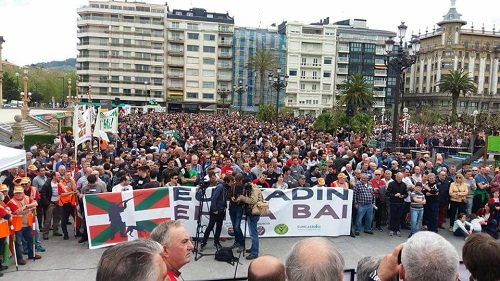 Donostia. 10.000 cazadores defienden la caza de los ataques animalistas y reivindican en la caza en Ulia  (+ galería de fotos y vídeo)