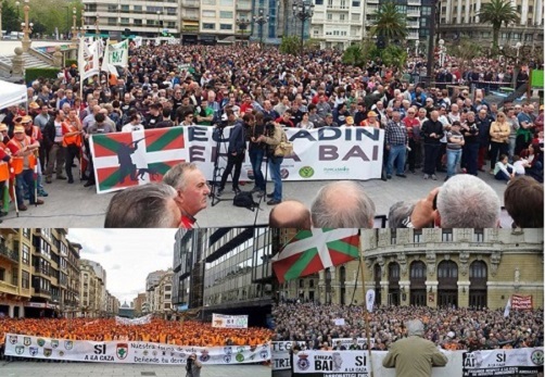 Los cazadores toman la calle en Euskadi y Navarra. ¿Qué está ocurriendo?