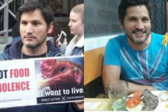 Conocido activista vegano pillado comiendo carne (+ vídeo)