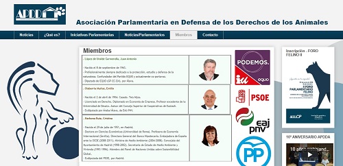 ¡Atentos! ¿Conoceis la Asociación Parlamentaria por los Derechos de los Animales – APDDA?