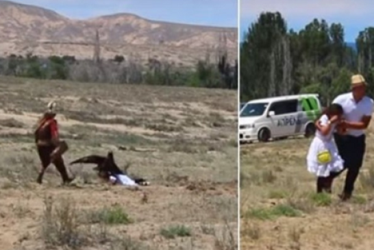 Vídeo: así fue el escalofriante momento en que un águila ataca a una niña