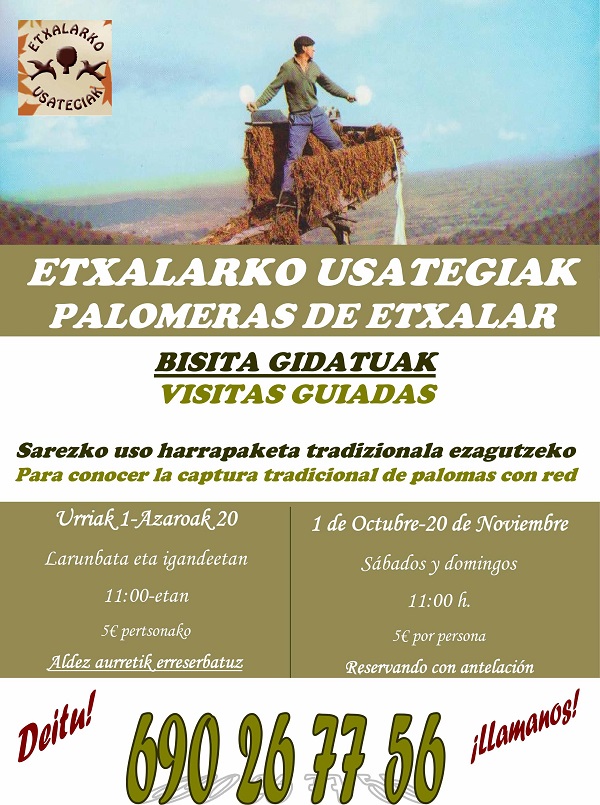 Se abre la temporada 2018 en las Palomeras de Etxalar