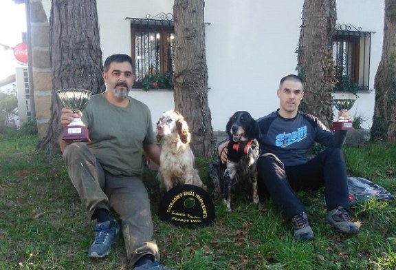 Campeonato de Euskadi de Caza de Becadas. Natxo Olabe CAMPEÓN