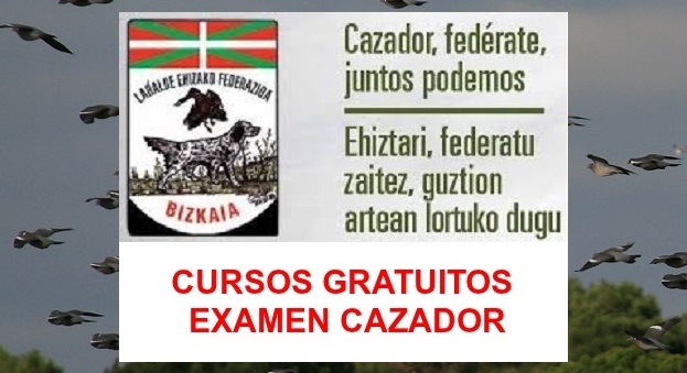 Cursos gratuitos para preparar el Examen del Cazador en Bizkaia